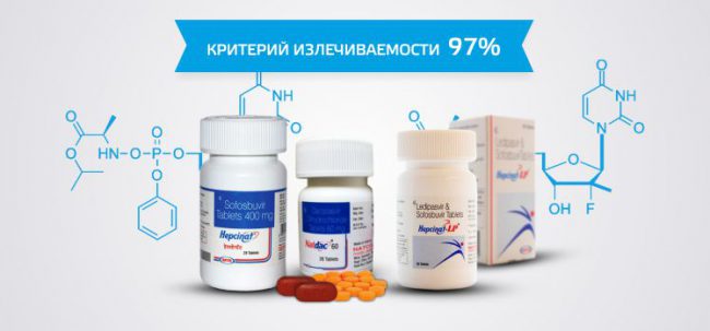 Лечение гепатита С при помощи Софосбувир и Даклатасвир